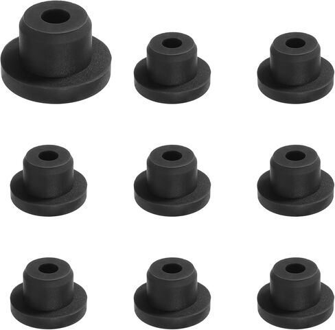 10 Pcs Silicone Snap in Locking Hole Plugs 14mm Diameter Rubber Hole Plug Tapered Round Hole Stoppers Furniture Hole Protective Cover Cap for Kitchen Bulkheads Waterproof Sealing Plugs in Saudi Arabia