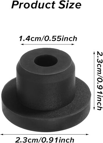 10 Pcs Silicone Snap in Locking Hole Plugs 14mm Diameter Rubber Hole Plug Tapered Round Hole Stoppers Furniture Hole Protective Cover Cap for Kitchen Bulkheads Waterproof Sealing Plugs in Saudi Arabia
