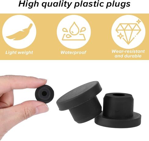 10 Pcs Silicone Snap in Locking Hole Plugs 14mm Diameter Rubber Hole Plug Tapered Round Hole Stoppers Furniture Hole Protective Cover Cap for Kitchen Bulkheads Waterproof Sealing Plugs in Saudi Arabia