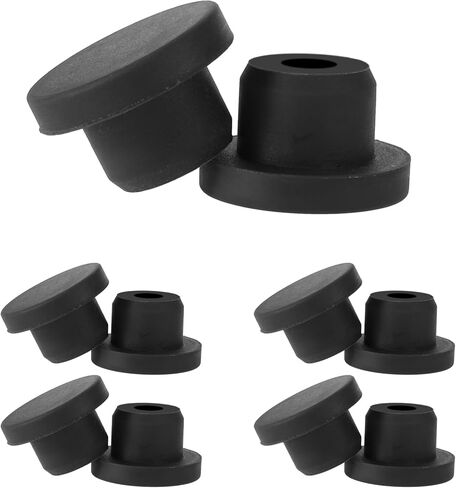 10 Pcs Silicone Snap in Locking Hole Plugs 14mm Diameter Rubber Hole Plug Tapered Round Hole Stoppers Furniture Hole Protective Cover Cap for Kitchen Bulkheads Waterproof Sealing Plugs in Saudi Arabia