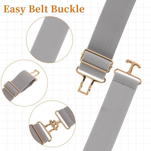 Prasacco 2 Pcs Elastic Equestrian Belt for Women, 1.5 Inch Hourse Riding Belts Adjustable Surcingle Buckle Stretchable Metal Buckle Belt Horse Riding Equipment for Horseback Riding Equestrian Sports in Saudi Arabia