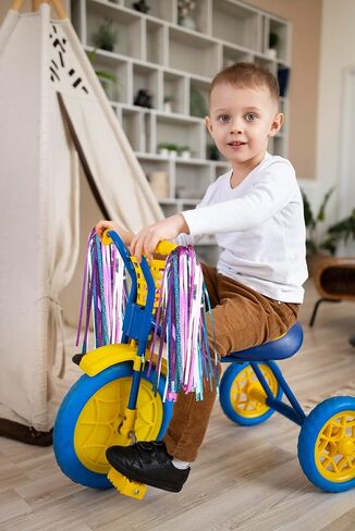 Rainbow Bike Streamers Holiday Bike Handlebar Tassels Colorful Bicycle Streamer Tassels for Bicycle Ornaments in Saudi Arabia
