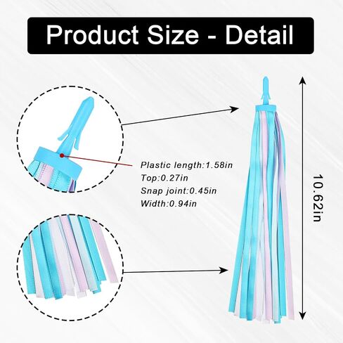 Rainbow Bike Streamers Holiday Bike Handlebar Tassels Colorful Bicycle Streamer Tassels for Bicycle Ornaments in Saudi Arabia