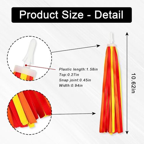 Rainbow Bike Streamers Holiday Bike Handlebar Tassels Colorful Bicycle Streamer Tassels for Bicycle Ornaments in Saudi Arabia
