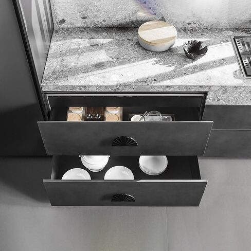 Goo-Ki 5''Hole Centers Antique Copper Cabinet Pulls,Accessible Luxury Zinc Alloy Din Cup Cabinet Pulls with Retro Style,6 Pack in Saudi Arabia