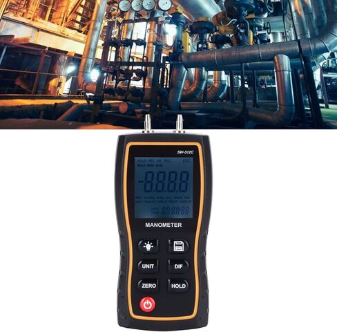 FTVOGUE Digital Differential Manometer Handheld Air Gas Pressure Gauge ±103.42KPA,Paint Coating and Wall Treatment in Saudi Arabia