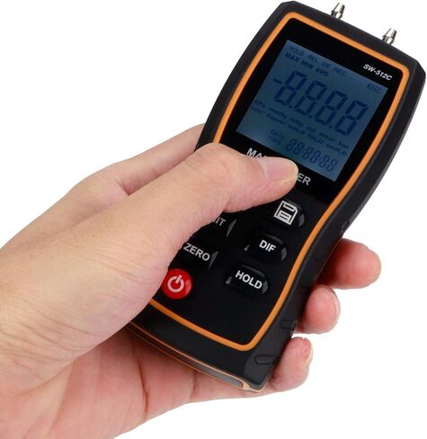 FTVOGUE Digital Differential Manometer Handheld Air Gas Pressure Gauge ±103.42KPA,Paint Coating and Wall Treatment in Saudi Arabia