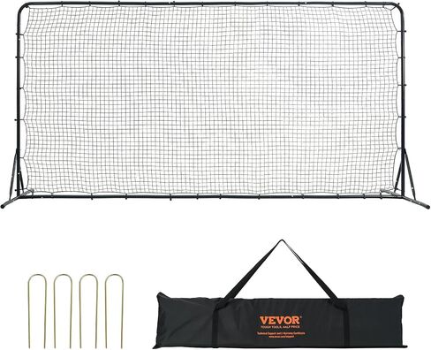 VEVOR Soccer Rebounder Net,Iron Soccer Training Equipment, Sports Football Rebounder Wall,Perfect for Backyard Practicing, Solo Training, Passing in Saudi Arabia