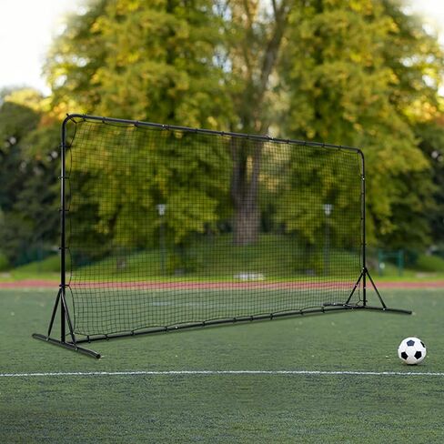 VEVOR Soccer Rebounder Net,Iron Soccer Training Equipment, Sports Football Rebounder Wall,Perfect for Backyard Practicing, Solo Training, Passing in Saudi Arabia