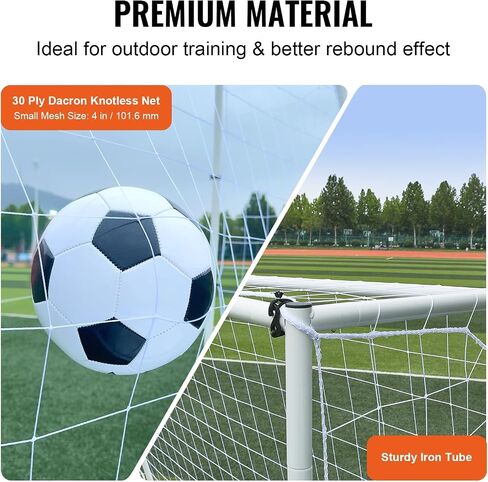 VEVOR Soccer Rebounder Net,Iron Soccer Training Equipment, Sports Football Rebounder Wall,Perfect for Backyard Practicing, Solo Training, Passing in Saudi Arabia