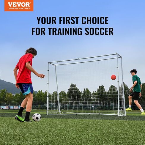 VEVOR Soccer Rebounder Net,Iron Soccer Training Equipment, Sports Football Rebounder Wall,Perfect for Backyard Practicing, Solo Training, Passing in Saudi Arabia