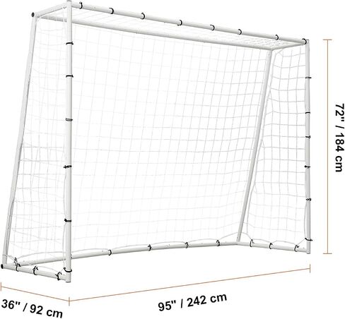 VEVOR Soccer Rebounder Net,Iron Soccer Training Equipment, Sports Football Rebounder Wall,Perfect for Backyard Practicing, Solo Training, Passing in Saudi Arabia