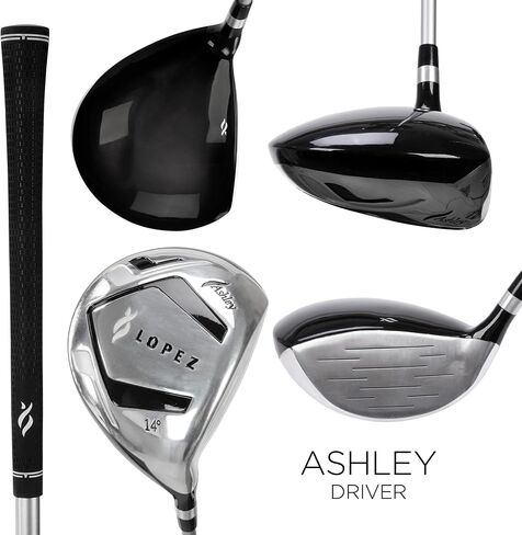 Ashley 18PC Complete Golf Clubs, Cart Bag Package Set in Saudi Arabia