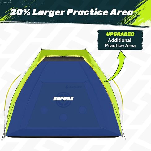 شبكة جولف مقاومة للصدمات من SAPLIZE للقيادة في الفناء الخلفي، شبكة تدريب جولف أكبر بنسبة 20%، شبكة ضرب جولف ثابتة للغاية مع حصيرة ثلاثية العشب للتدريب الداخلي والخارجي in Kuwait