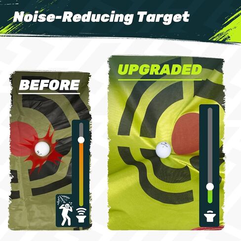 شبكة جولف مقاومة للصدمات من SAPLIZE للقيادة في الفناء الخلفي، شبكة تدريب جولف أكبر بنسبة 20%، شبكة ضرب جولف ثابتة للغاية مع حصيرة ثلاثية العشب للتدريب الداخلي والخارجي in Kuwait