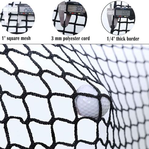 Golf Hitting Netting with Rope - Golf Netting 10FT/15FT Sports Netting for Backyard Barrier Golf Practice Netting for Garage Golf Ball Netting in Saudi Arabia