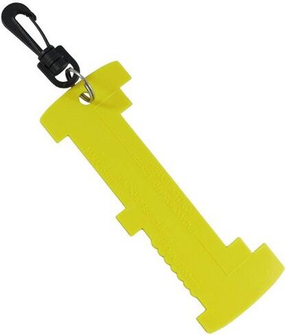 Scuba Choice Scuba Diving Lobster and Shellfish Measuring Gauge with Clip, Yellow in Saudi Arabia