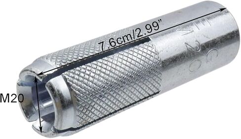 Sscon 20 Pcs 5/16 Inch Premium Zinc Plated Carbon Steel Concrete Knurled Drop in Anchors Secure Mounting for Home and Applications in Kuwait