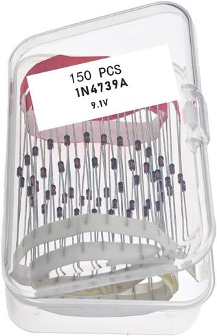 1N4739A, 1N4739a, 9.1V 1N4739A, 9.1V 1N4739a, 1N4739A 9.1V, 1N4739A Diode, Axial Diodes 1 Watt 9.1 Volt 9.1V (150 Pcs) in Kuwait