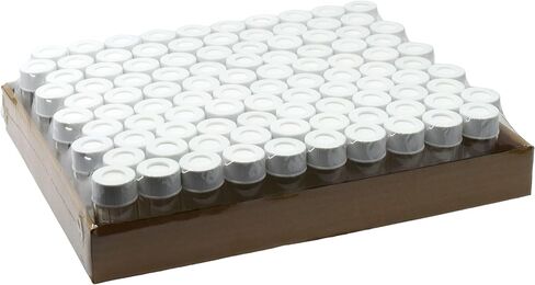 EISCO VOA/TOC Clear Vials, 20mL - 100/PK - Borosilicate Glass - ASTM/USP Type I, Class B - PP Caps with PTFE Septa - Shrink-Wrapped - Pre-Assembled in Saudi Arabia