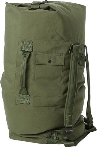 US Army GI Genuine Military Issue Duffle Bag Cordura Nylon 2 Carrying Straps Backpack Sea Bag Bug out Bag Olive Drab (OD Green) in Saudi Arabia