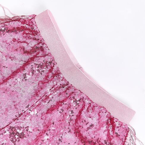 Women Shorts Tessel Sequin Sparkle Short Pants Ladies Birthday Party Shorts Halloween Clothes in Saudi Arabia
