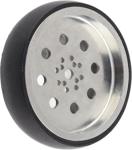 Akozon Industrial Robot Wheel, 100mm Robot Wheel Metal with Neoprene Tire Industrial Robot Parts 8mm Hole Inner Diameter in Saudi Arabia
