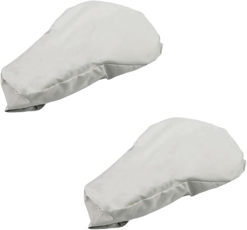 غطاء مقعد الدراجة مقاوم للماء غطاء مقعد الدراجة غطاء المطر أبيض واسع غطاء سرج الدراجة مقاوم للغبار-2 عبوة in Kuwait