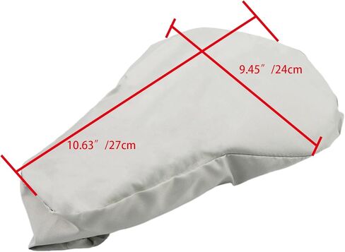 غطاء مقعد الدراجة مقاوم للماء غطاء مقعد الدراجة غطاء المطر أبيض واسع غطاء سرج الدراجة مقاوم للغبار-2 عبوة in Kuwait