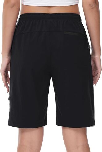 HOW'ON Women's Hiking Cargo Shorts Lightweight Quick Dry Summer Shorts for Travel Camping Athletic Golf with Zipper Pockets in Saudi Arabia