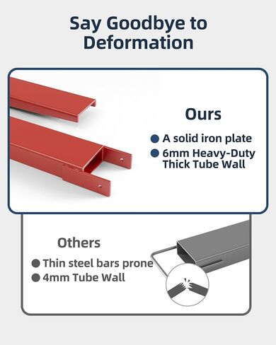 72 inch Pallet Fork Extensions with Tire Chain,4.5" Width [5500 Lbs] Heavy Duty Steel Pallet Forklift Extensions for Forklift Truck in Kuwait