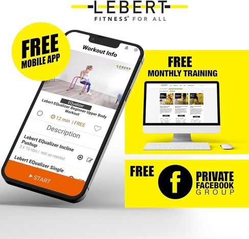 معادلات ليبرت للياقة البدنية أشرطة الغمس الأصلية | شريط سحب كامل الجسم | محطة تراجع معدات التمرين | فرقة المقاومة | فيديوهات تجريب | تمارين رياضية (LEBERT BAR) in Kuwait