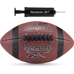 Reebok Elite Recreational Football, Composite Leather, Innovative Soft Grip Technology, Cushion Lining, Includes Pump & Needle, VR-3K Series (Junior)