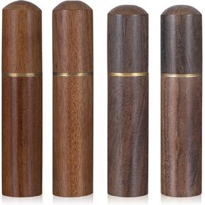 Lusofie 4 Pcs Portable Wood Toothpick Holder Waterproof Toothpick Dispenser Toothpick Holder Pocket Mini Toothpick Holder Dispenser For Storage Of Toothpicks Needle Jewelry Ear Spoon Cotton Swabs.