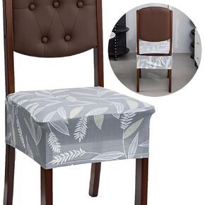 Chair seat Covers for Dining Room Set of 4 Stretch Chair Seat Slipcovers Protector Removable and Washable Kitchen Chair Covers