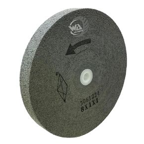 WA 8" Inch Bench Grinding Wheel, High-Density Nylon Fiber Silicon Carbide, Deburring Buffing Polishing Wheel with Adjustable Arbor, for Bench Grinder, 3500 RPM, 8"x1"x Adjustable Arbor
