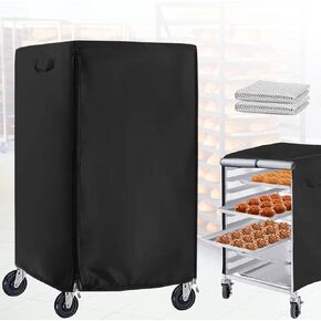 Bread RackCover PUCoatedWaterproofandDustproofInsulated Dust Cover,CompatiblewithHALLY BreadPanRack10-Tier/Commercial AluminumBread Rack for Kitchen,Restaurant,Cafeteria, Pizzeria, Hotel and Home.