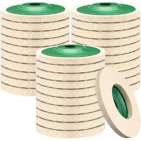 30 حزمة 4 بوصة من الصوف ورأى عجلة تلميع القرص جولة الصوف تلميع عجلة القرص وسادة ل 100 زاوية طاحونة ورأى عجلة تلميع طاحونة للمعادن، حجر الرخام، الأثاث، سيارة in Kuwait