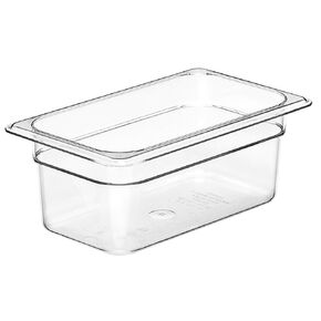 Cambro Camwear Food Pan, 1/4 by 4-Inch, Clear