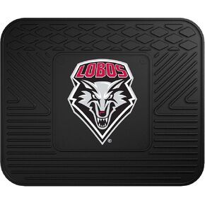 FANMATS NCAA University of New Mexico Lobos Vinyl 2-Pack Utility Mats , Black , 14"x17"