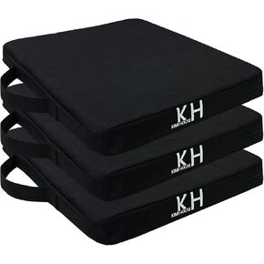 3 Pieces Indoor & Outdoor Chair Cushion, Boat Canoe Kayak Seat, Stadium Seating for Bleachers, Best for Camping, Bleachers, Sports Events
