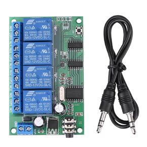 Decoder Relay Module AD22B04 12V 4 Channel DTMF Tone Phone Remote Controller PLC Switch Module