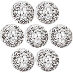 80 Pcs Disco Ball Cutouts for Bulletin Board Discoball Party Hanging Decoration Disco Ball Stickers Disco Paper Cutouts with Glue Points for Hippie Classroom Decor Sliver Disco Party Supplies