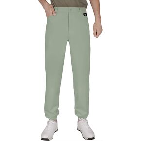 Men's Golf Pants Stretch Joggers Lightweight Slim Fit Casual Tapered Hiking Pants with Zipper Pockets