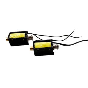 2PCS Mini Push Pull Linear Solenoid Electromagnet 6mm Stroke DC 6V ~ 12V 10 Ω or 12V ~ 24V 40Ω Open Frame Mini Frames Actuator Electric DC Magnet Solenoid DU0730S (DU0730S-06A10 (DC 6V~12V 10 Ω))