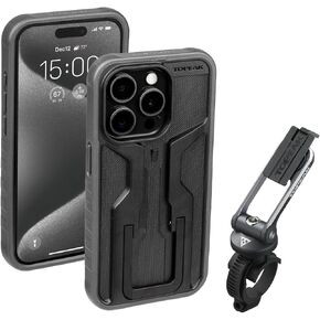 Topeak RideCase with Mount for iPhone 15 Pro - Black/Gray