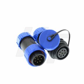 HangTon HE21 8 Pin Electrical Connector Circular Waterproof Aviation Quick Disconnect Cable Male Female Plug Socket Outdoor