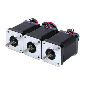 STEPPERONLINE E Series Nema 17 Stepper Motor Bipolar Stepper Motor 60Ncm 2.1A Extruder Motor. 3 Pack