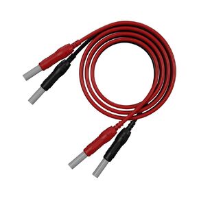 2pcs Banana to Banana Test Lead Safety Type Cable Line Wire, Retractable 4mm Banana Plug for MultiMeter, Electrical Test Jumper Wire 100cm/3.3ft 70019A