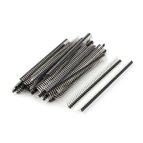uxcell s16031200am0392 2.54mm Right Angle 40-Pin Male Pin Header Connector 100mm Length (Pack of 50)